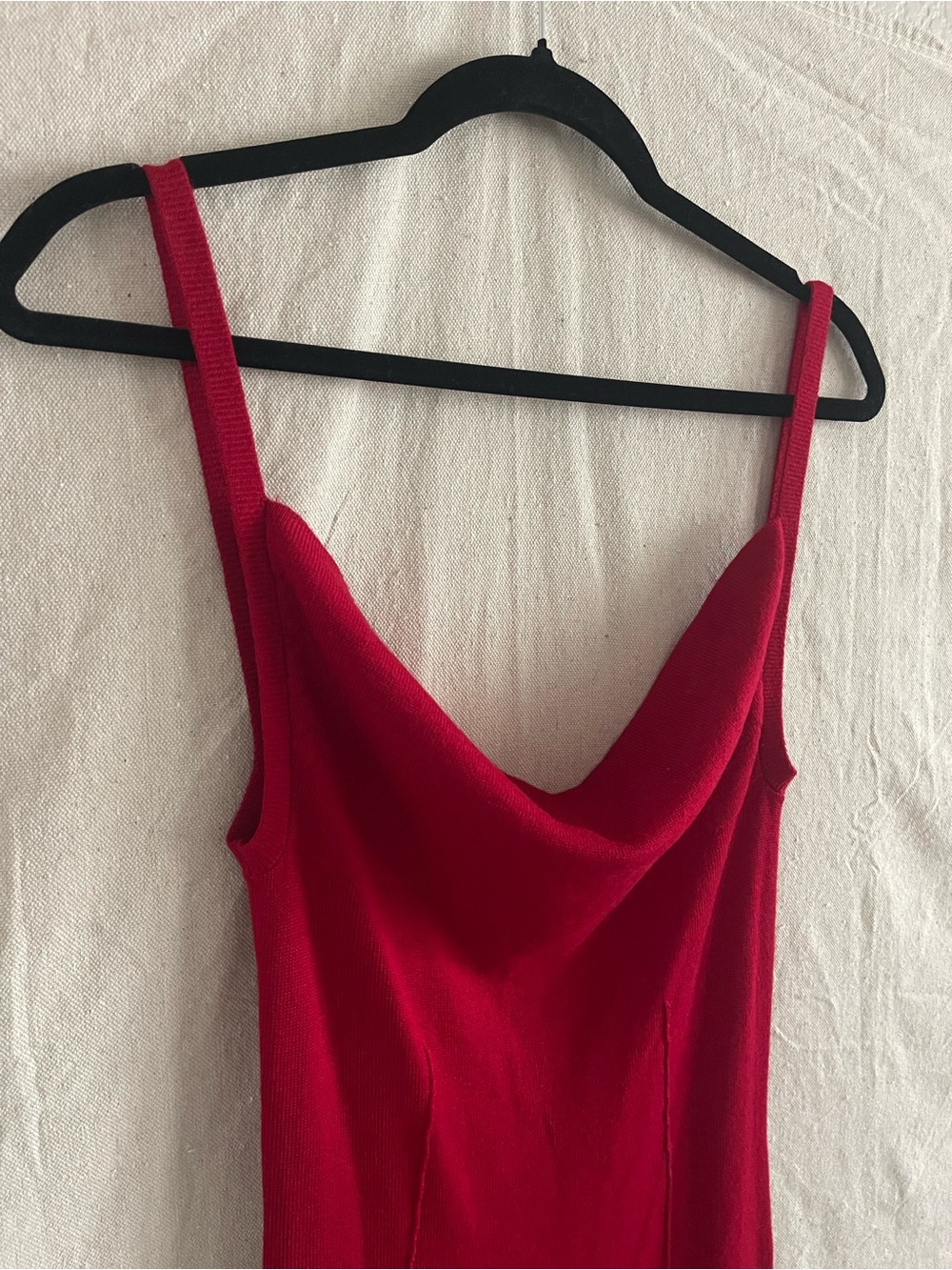 Reformation Gaia Regenerative Merino Sweater Dress | Size small | Lipstick Red - Picture 7 of 12